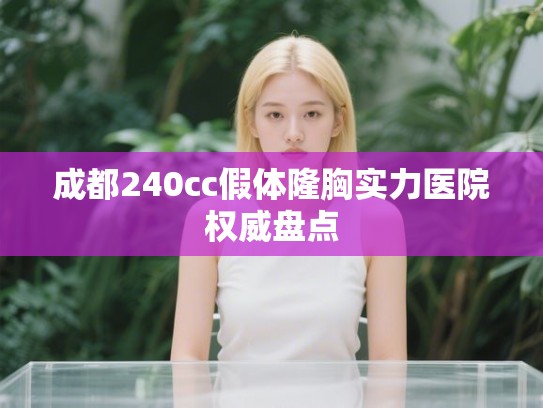 成都240cc假体隆胸实力医院权威盘点