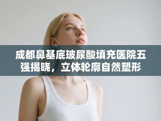 成都鼻基底玻尿酸填充医院五强揭晓，立体轮廓自然塑形