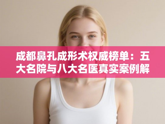 成都鼻孔成形术权威榜单：五大名院与八大名医真实案例解密