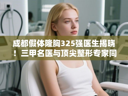 成都假体隆胸325强医生揭晓！三甲名医与顶尖整形专家同台竞技