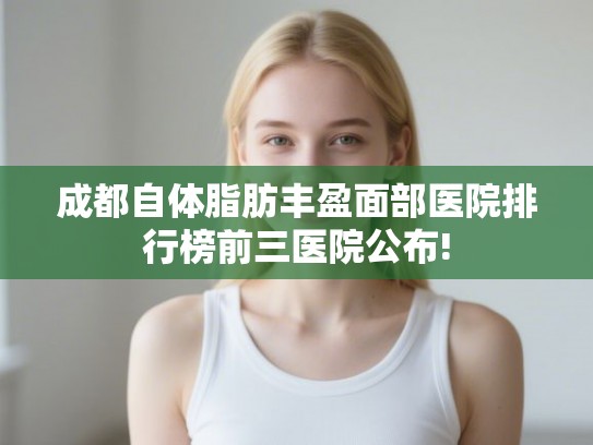 成都自体脂肪丰盈面部医院排行榜前三医院公布!