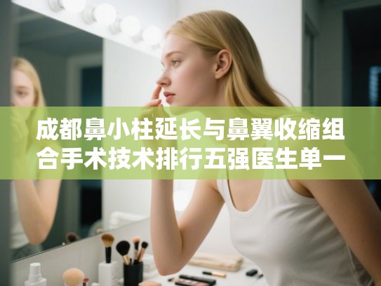 成都鼻小柱延长与鼻翼收缩组合手术技术排行五强医生单一览!