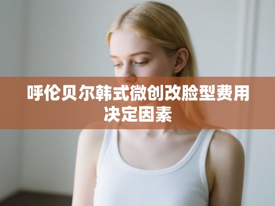 呼伦贝尔韩式微创改脸型费用决定因素