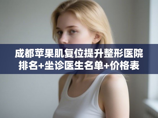 成都苹果肌复位提升整形医院排名+坐诊医生名单+价格表! 成都苹果肌复位提升整形医院排名+坐诊医生名单+价格表!