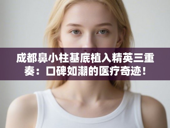 成都鼻小柱基底植入精英三重奏:口碑如潮的医疗奇迹! 成都鼻小柱基底植入精英三重奏:口碑如潮的医疗奇迹!