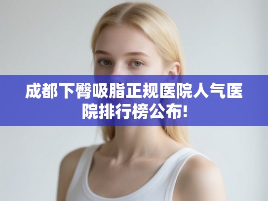 成都下臀吸脂正规医院人气医院排行榜公布! 成都下臀吸脂正规医院人气医院排行榜公布!