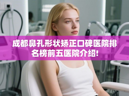 成都鼻孔形状矫正口碑医院排名榜前五医院介绍!