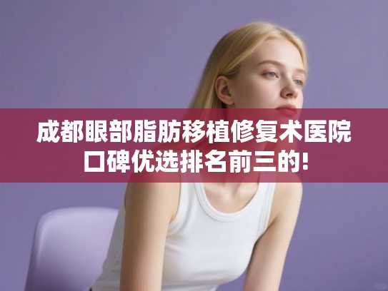成都眼部脂肪移植修复术医院口碑优选排名前三的!