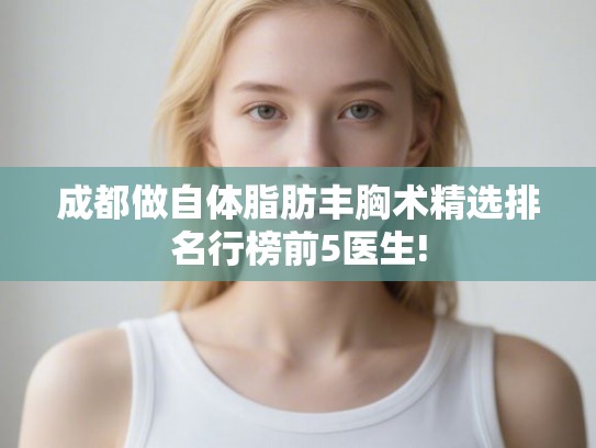 成都做自体脂肪丰胸术精选排名行榜前5医生!