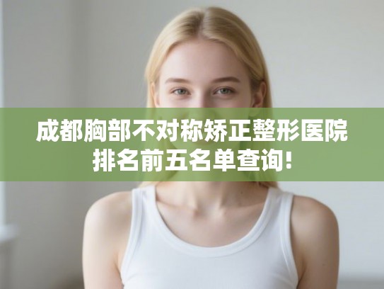 成都胸部不对称矫正整形医院排名前五名单查询!