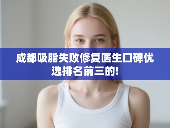 成都吸脂失败修复医生口碑优选排名前三的! 成都吸脂失败修复医生口碑优选排名前三的!