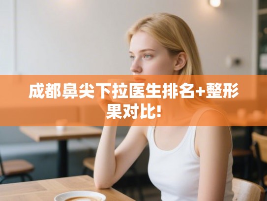 成都鼻尖下拉医生排名+整形果对比!