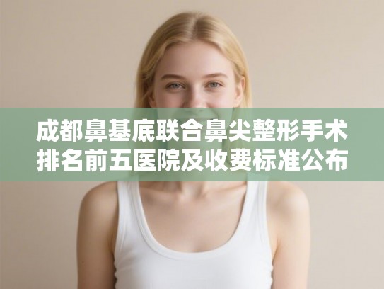 成都鼻基底联合鼻尖整形手术排名前五医院及收费标准公布!