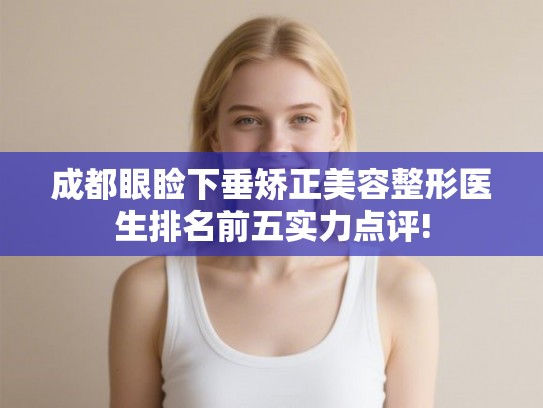 成都眼睑下垂矫正美容整形医生排名前五实力点评!