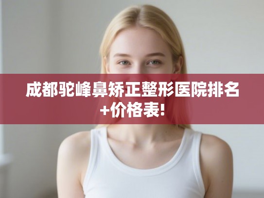 成都驼峰鼻矫正整形医院排名+价格表!