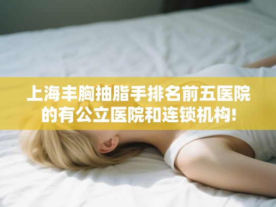 上海丰胸抽脂手排名前五医院的有公立医院和连锁机构!