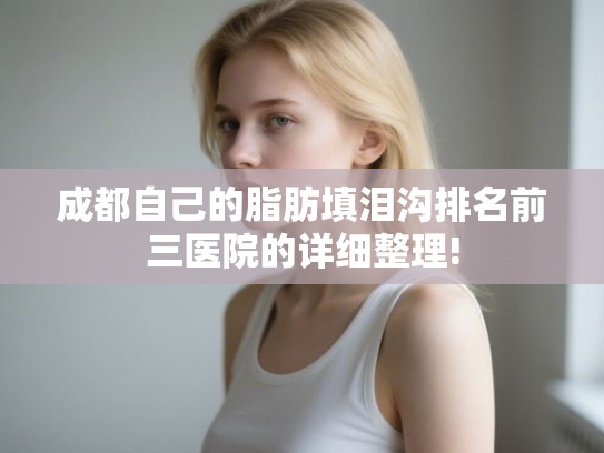 成都自己的脂肪填泪沟排名前三医院的详细整理!