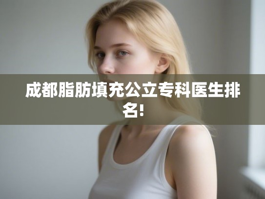 成都脂肪填充公立专科医生排名!