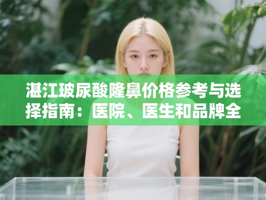 湛江玻尿酸隆鼻价格参考与选择指南：医院、医生和品牌全解析