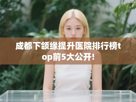 成都下颌缘提升医院排行榜top前5大公开! 成都下颌缘提升医院排行榜top前5大公开!