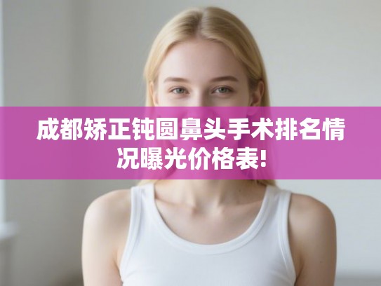 成都矫正钝圆鼻头手术排名情况曝光价格表!