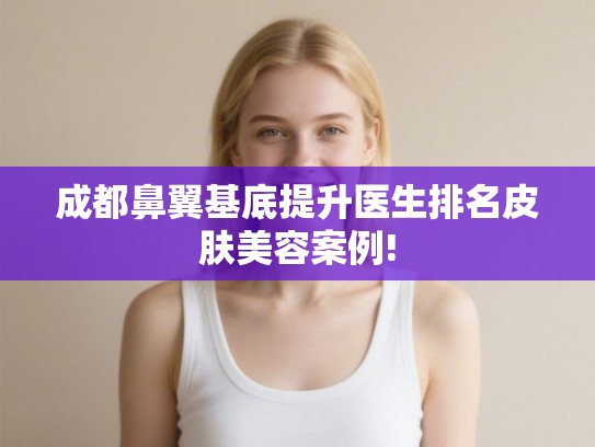成都鼻翼基底提升医生排名皮肤美容案例!