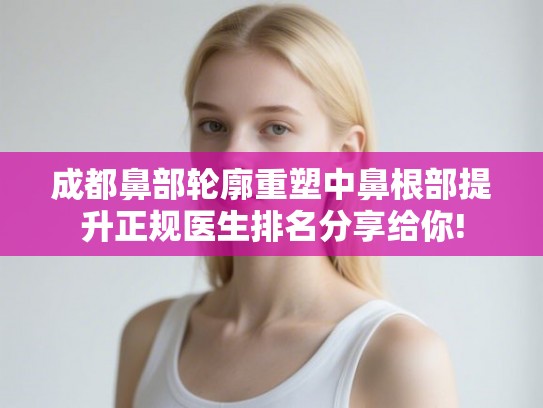 成都鼻部轮廓重塑中鼻根部提升正规医生排名分享给你! 成都鼻部轮廓重塑中鼻根部提升正规医生排名分享给你!