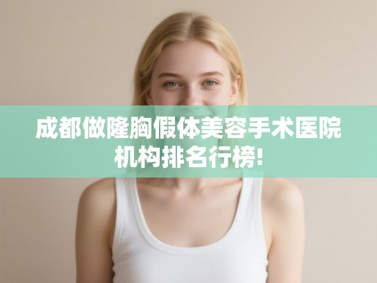 成都做隆胸假体美容手术医院机构排名行榜!