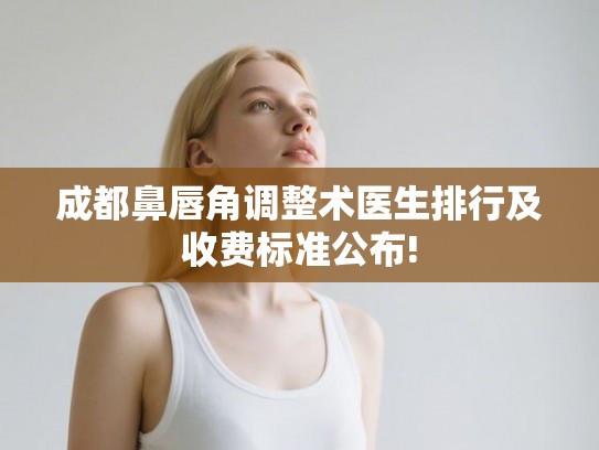 成都鼻唇角调整术医生排行及收费标准公布! 成都鼻唇角调整术医生排行及收费标准公布!