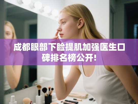 成都眼部下睑提肌加强医生口碑排名榜公开!