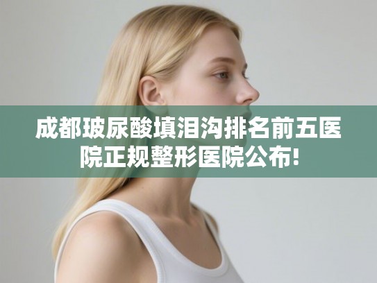 成都玻尿酸填泪沟排名前五医院正规整形医院公布! 成都玻尿酸填泪沟排名前五医院正规整形医院公布!
