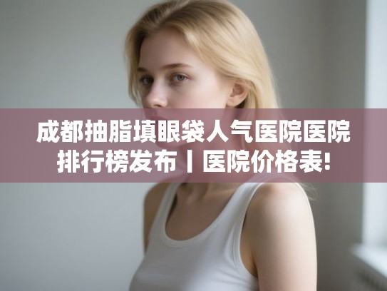 成都抽脂填眼袋人气医院医院排行榜发布丨医院价格表!