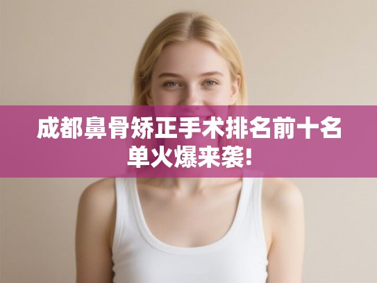 成都鼻骨矫正手术排名前十名单火爆来袭!