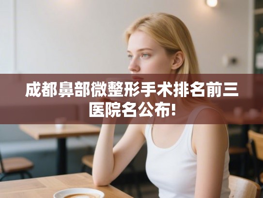 成都鼻部微整形手术排名前三医院名公布!
