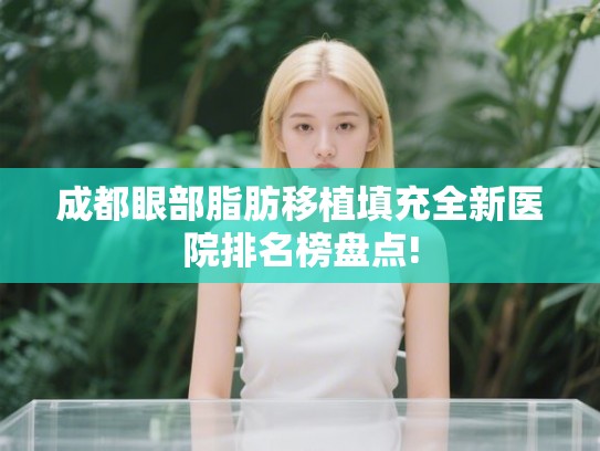 成都眼部脂肪移植填充全新医院排名榜盘点! 成都眼部脂肪移植填充全新医院排名榜盘点!