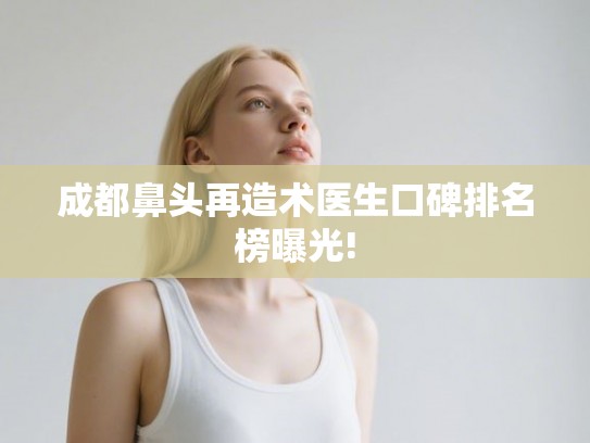 成都鼻头再造术医生口碑排名榜曝光! 成都鼻头再造术医生口碑排名榜曝光!