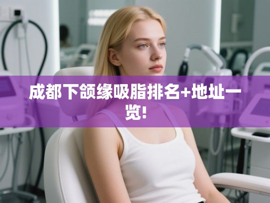 成都下颌缘吸脂排名+地址一览! 成都下颌缘吸脂排名+地址一览!
