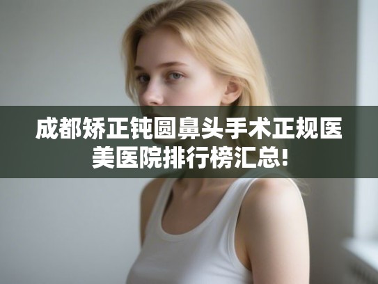 成都矫正钝圆鼻头手术正规医美医院排行榜汇总! 成都矫正钝圆鼻头手术正规医美医院排行榜汇总!
