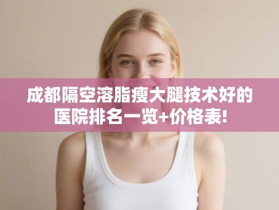 成都隔空溶脂瘦大腿技术好的医院排名一览+价格表! 成都隔空溶脂瘦大腿技术好的医院排名一览+价格表!