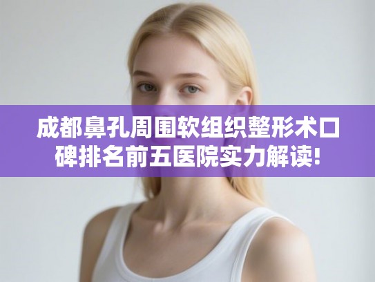 成都鼻孔周围软组织整形术口碑排名前五医院实力解读! 成都鼻孔周围软组织整形术口碑排名前五医院实力解读!