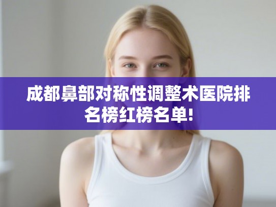 成都鼻部对称性调整术医院排名榜红榜名单! 成都鼻部对称性调整术医院排名榜红榜名单!