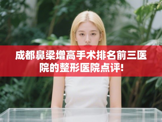成都鼻梁增高手术排名前三医院的整形医院点评! 成都鼻梁增高手术排名前三医院的整形医院点评!