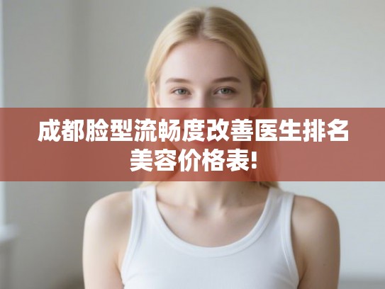 成都脸型流畅度改善医生排名美容价格表! 成都脸型流畅度改善医生排名美容价格表!