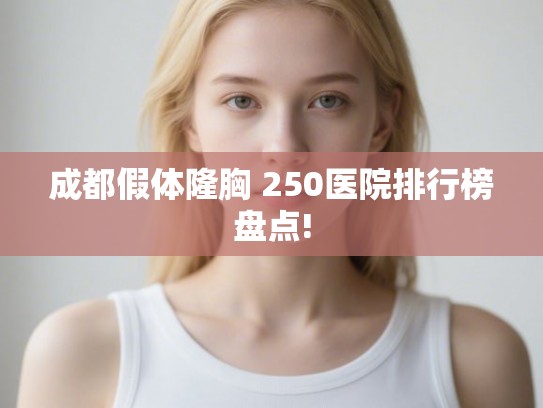 成都假体隆胸 250医院排行榜盘点! 成都假体隆胸 250医院排行榜盘点!