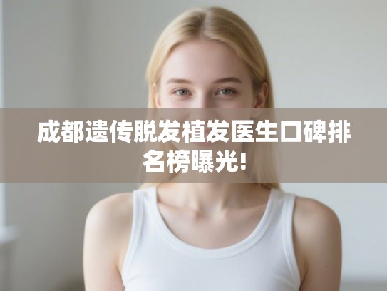 成都遗传脱发植发医生口碑排名榜曝光!