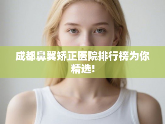 成都鼻翼矫正医院排行榜为你精选!