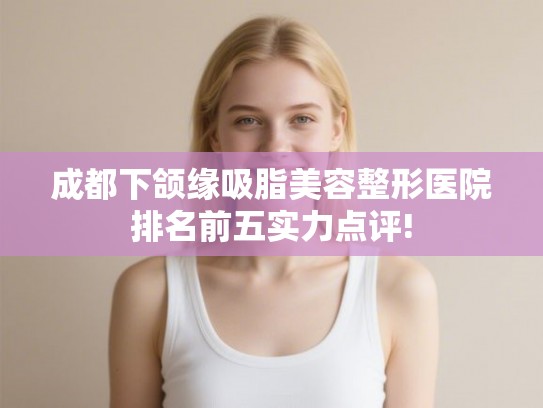 成都下颌缘吸脂美容整形医院排名前五实力点评!