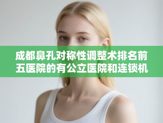 成都鼻孔对称性调整术排名前五医院的有公立医院和连锁机构! 成都鼻孔对称性调整术排名前五医院的有公立医院和连锁机构!