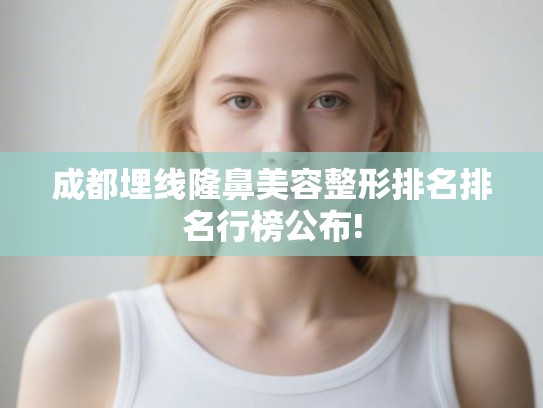 成都埋线隆鼻美容整形排名排名行榜公布!