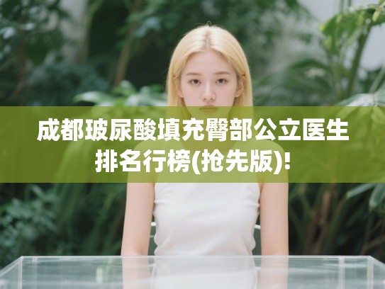 成都玻尿酸填充臀部公立医生排名行榜(抢先版)! 成都玻尿酸填充臀部公立医生排名行榜(抢先版)!